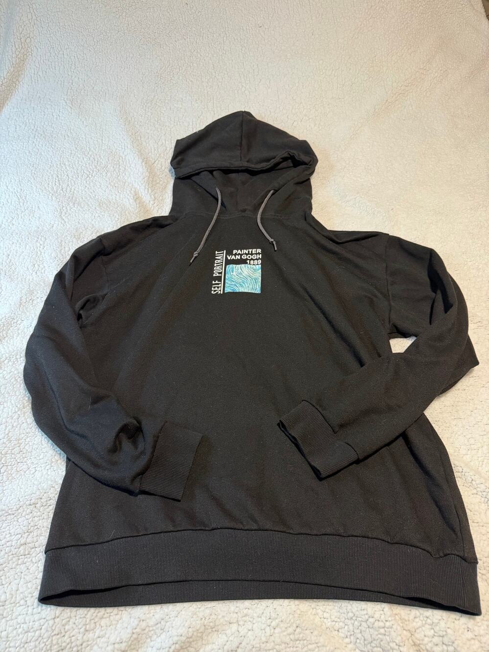 Reclaimed Vintage Van Gogh Graphic Hoodie - Black